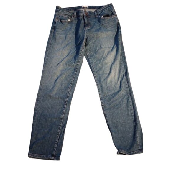 Eileen Fisher Women's Size 8 Straight Leg Blue Jeans - Picture 1 of 8